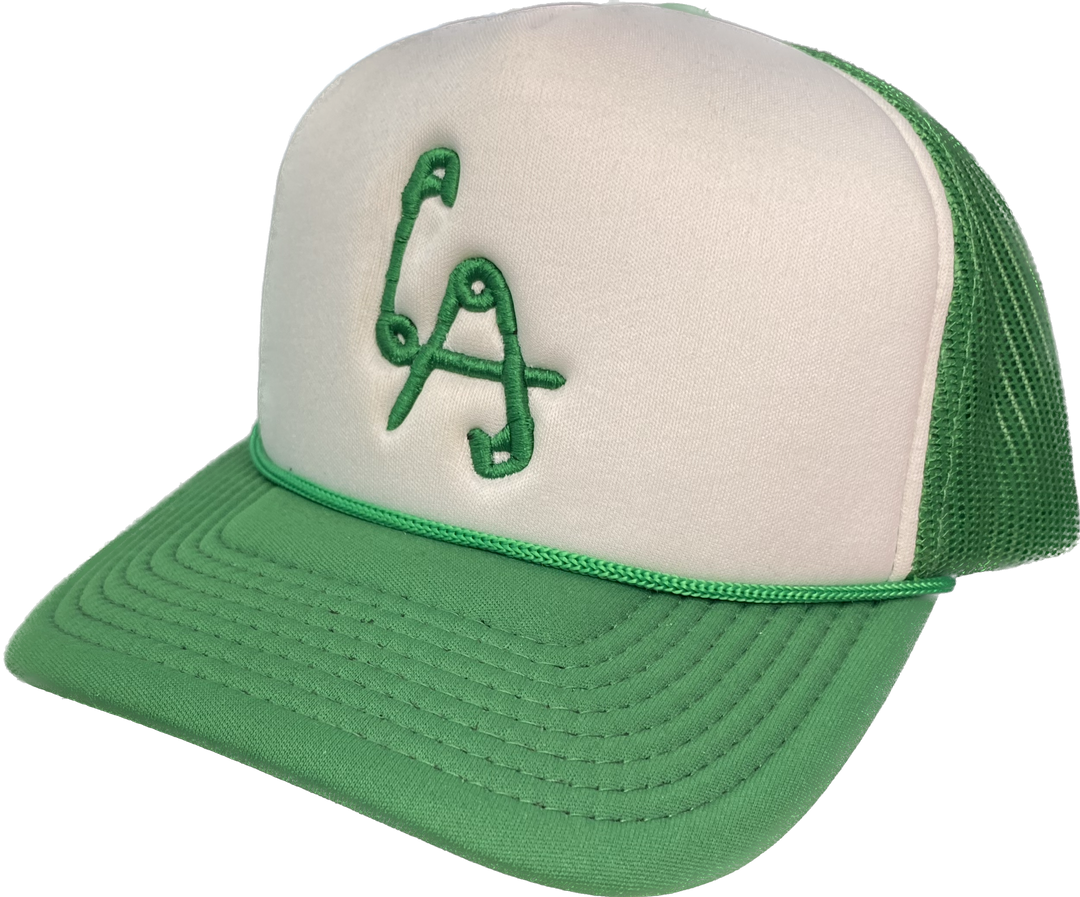 Classic LA Logo Snapback Green/White