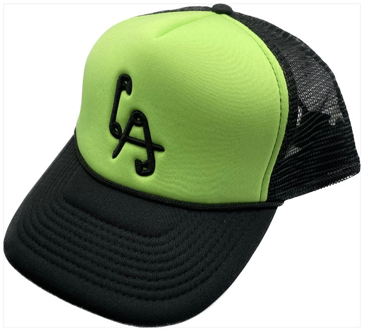 Classic LA Logo Snapback Neon Green/ Black