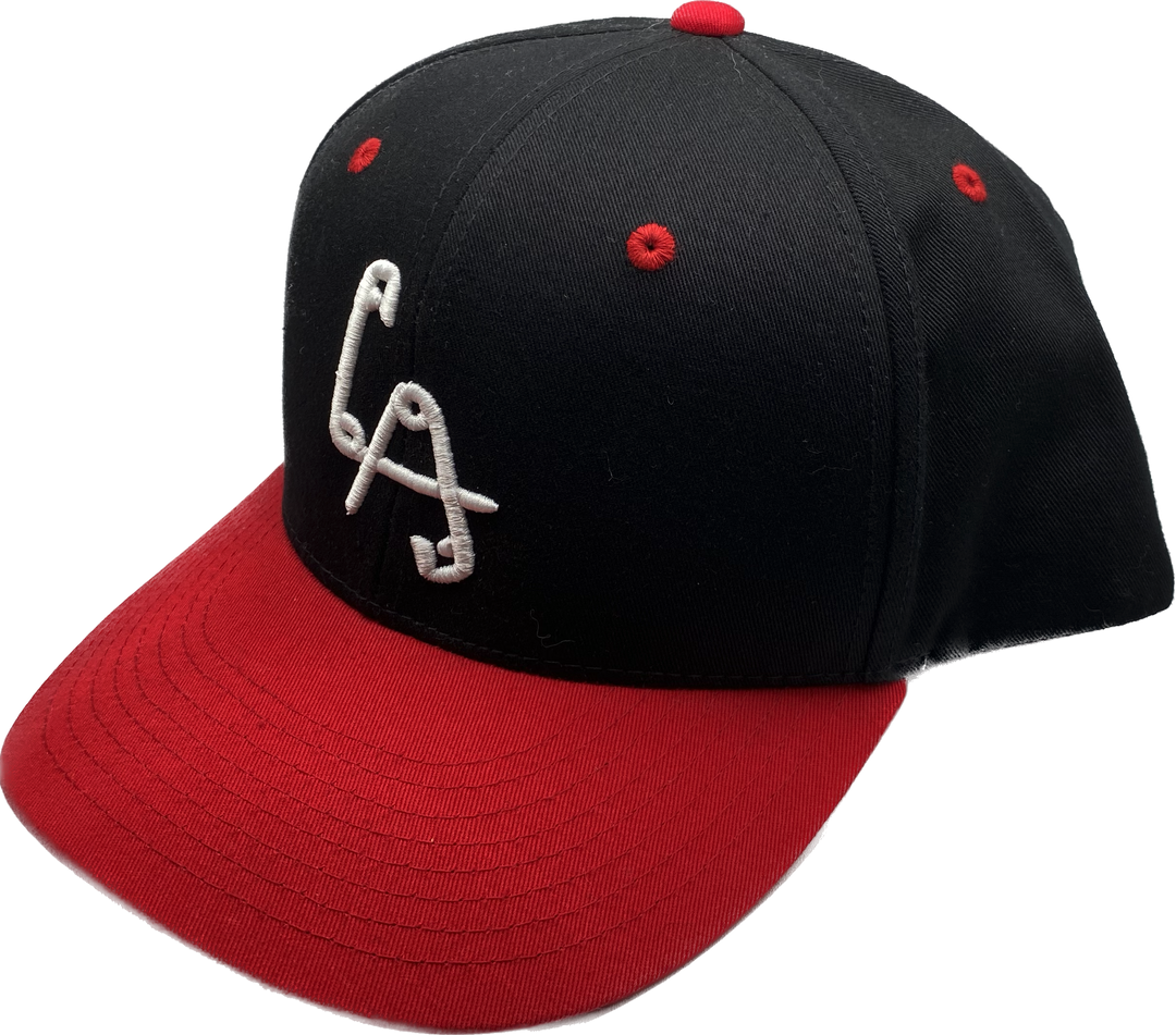 Classic LA Logo Snapback Blk/Red Canvas