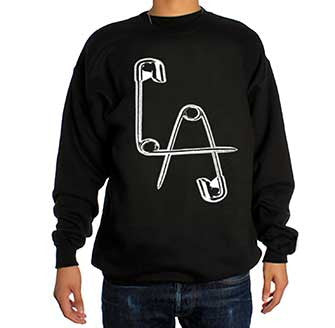 Lethal Amounts Safety Pins Logo - Crewneck Sweatshirt
