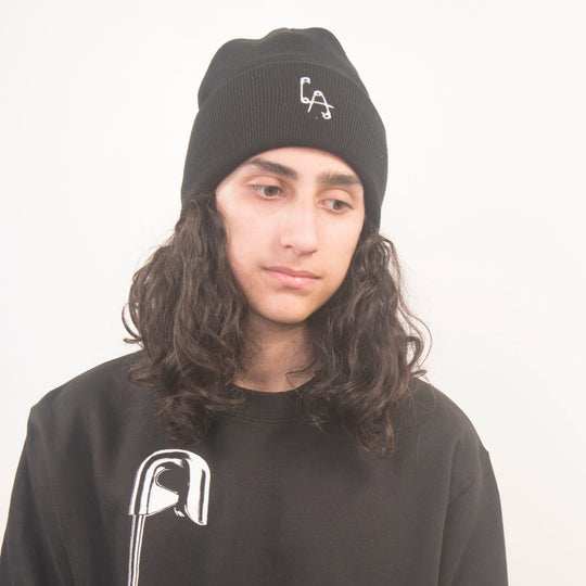 Knitted Beanie - Embroidered Logo